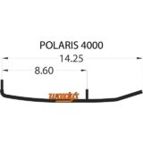 SXP-4000 Carbide Runner, 4" Polaris (Stock Ski), pair
