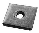 04-582A Flat Hooker Plate, 1 Hole