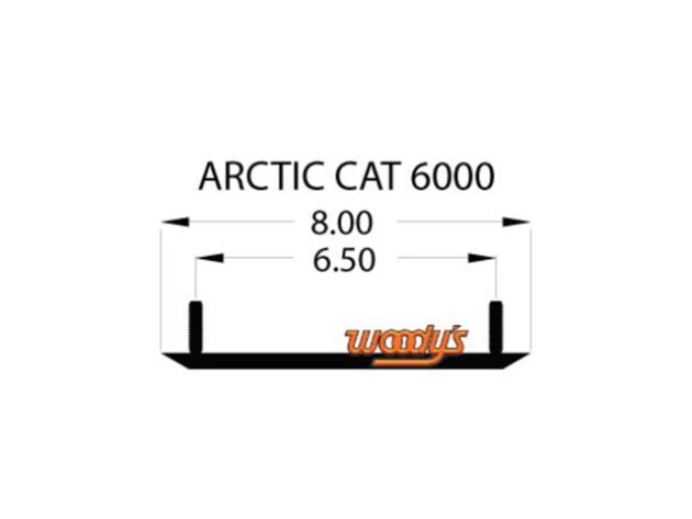 CAT-6000-1 Carbide Runner, 6" (oval), pair