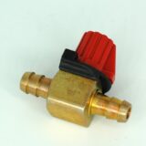Fuel Shut Off Valve, Metal, Straight, 5/16"