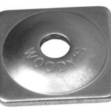 04-630 Square Aluminum Plate, ASW-3725, 7mm, 24pcs