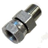Swivel Connector, Straight, 1/8” Male to 1/8” Female, ea.