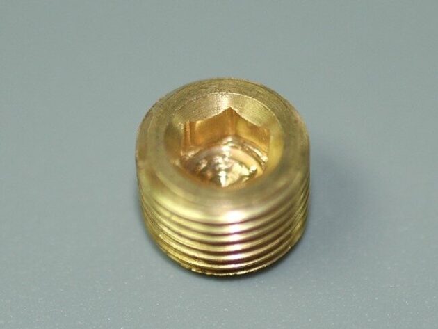 Brass Plug w/ Hex Drive, 1/8’’ NPT, ea.