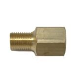 Brass Connector, 3/8" Inverted Flare to 1/8'' NPT, ea.
