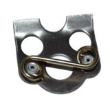 Lightweight Dzus Weldment with S Spring, 1 1/2" x 1 1/2"