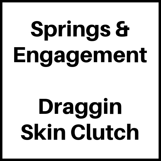 Springs, Draggin Skin Clutch – Wahl Bros Racing