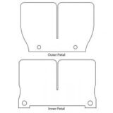 06-493 Delta II Replacements Petals, 2P1171, Arctic/Yamaha (Fastened with screws)