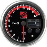 TX-3 Recording/MPH Tachometer, Black Face