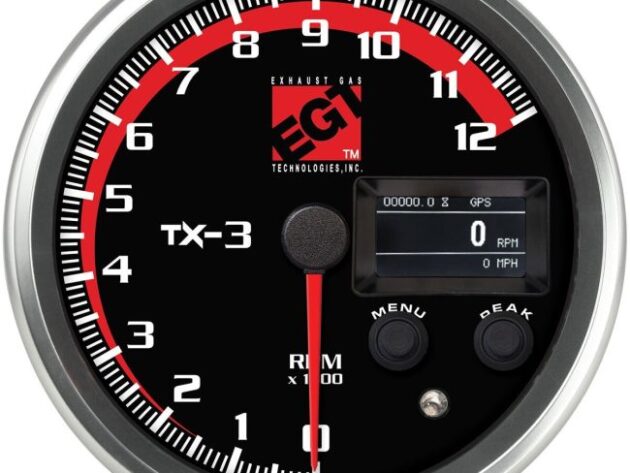 TX-3 Recording/MPH Tachometer, Black Face