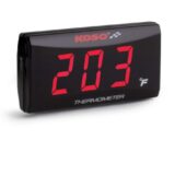 KOSO Super Slim Thermometer, Red Digits