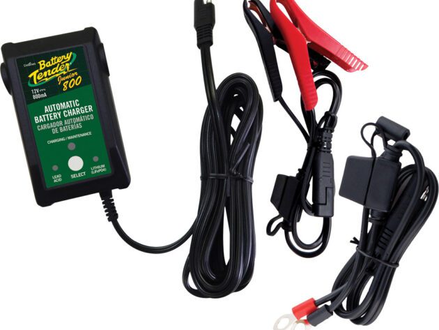 Battery Charger, Selectable Lead Acid, AGM & Lithium, 12VDC 800 mA