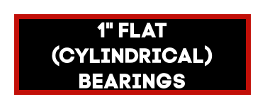 1" Flat (Cylindrical) Bearings