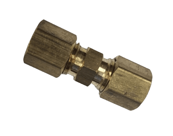 Straight Fitting, 3/8" Inverted Flare (for 3/16" nylon hose)