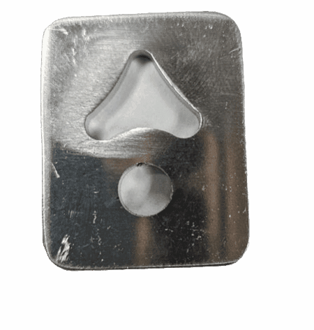 04-742 LW Flat Aluminum Stud Plate, Single