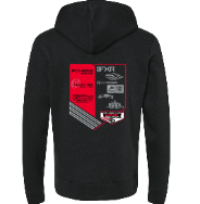 Sponsor hoodie back
